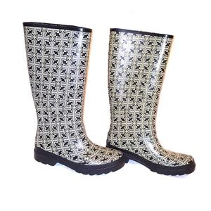 TORY BURCH RAIN BOOTS SIZE 9